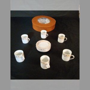6 pc Fine Porcelain  Coffee/Tea Set German Design.